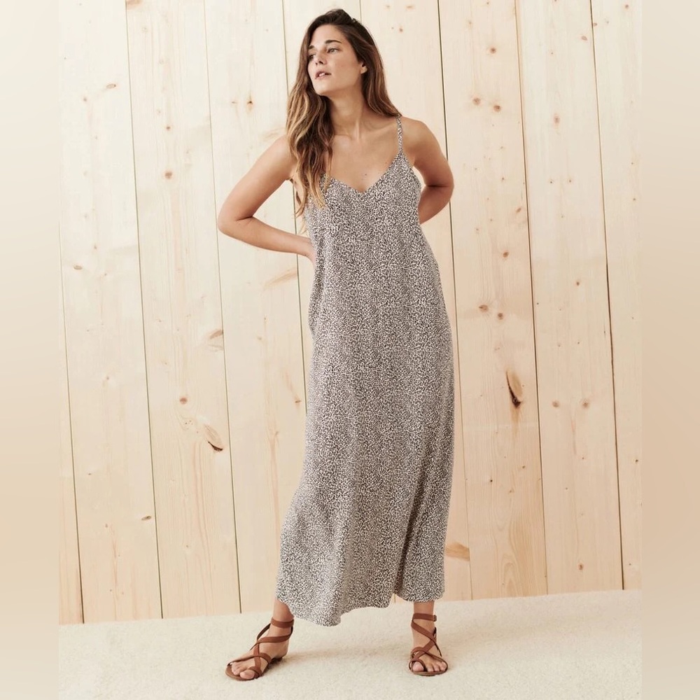 JENNI KAYNE Leopard Print Slip Dress in XS